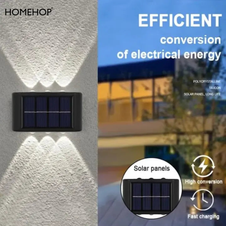 solar powered external wall lights