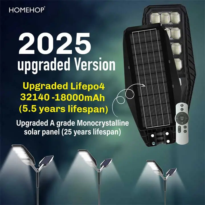 Solar LED Street Light Waterproof Highway Lights for Outdoor, Home & Garden with Remote Control, 200W