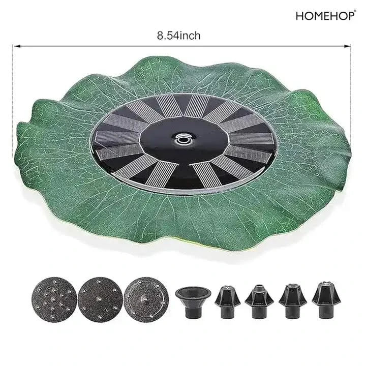 Solar Fountain Floating Lotus Leaf Sprinkler Water Pump For Home, Outdoor, Garden Decoration