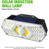 Solar Automatic Sensor Lights Outdoor LED Wall Lamp for Home Doorways (Waterproof, Cool White)