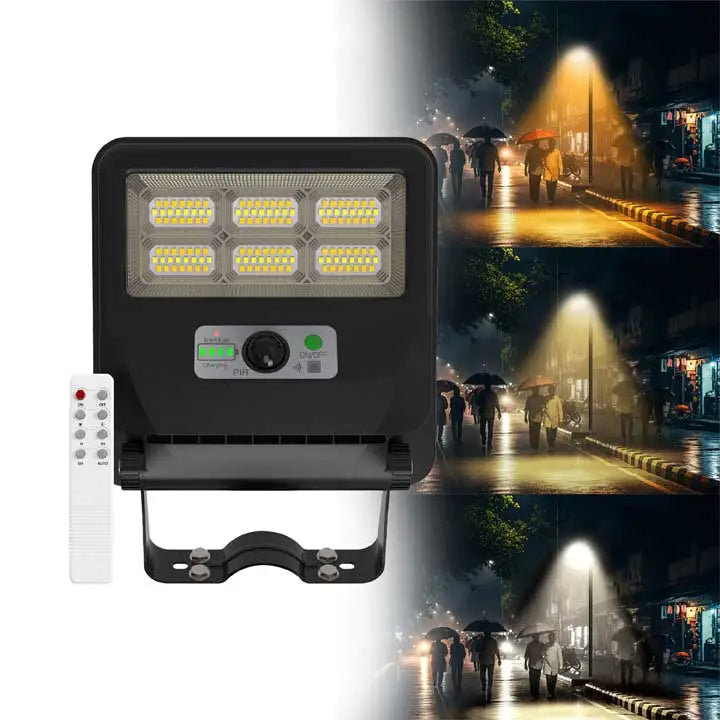 Solar Street LIght 50W Waterproof Motion Sensor Automatic for Home, Garden and Outdoor (3 Colour Modes)
