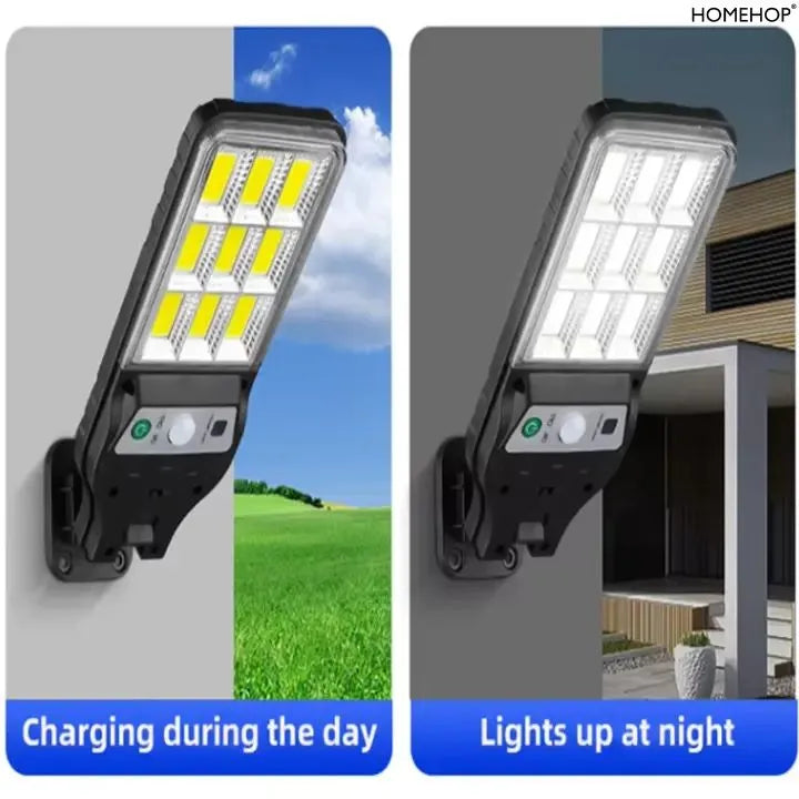 Solar Street Lights Outdoor Waterproof 90COB LED Mini Security Lamp With Remote Control Motion Sensor Light For Home