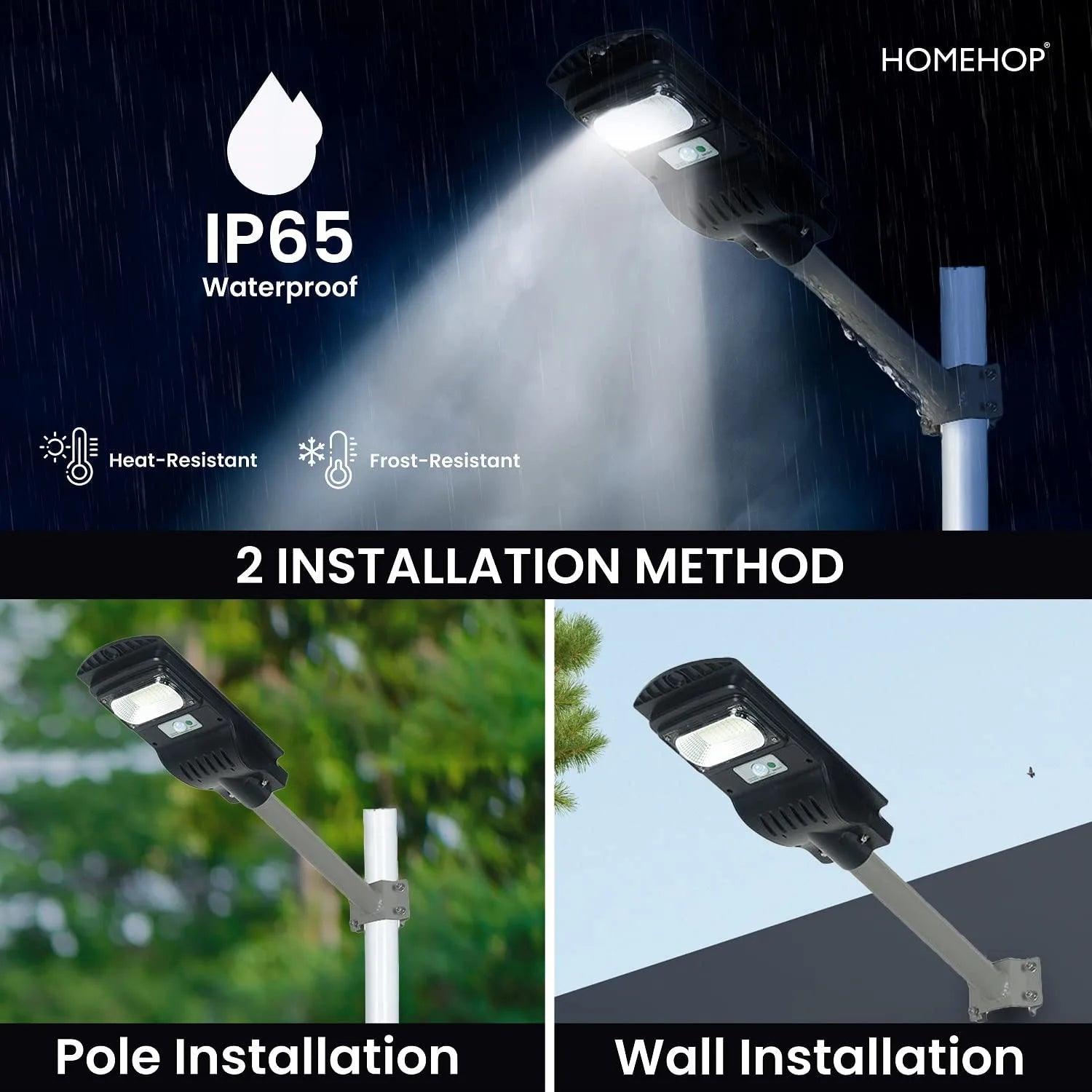 Solar Light For Street Outdoor Waterproof With Motion Sensor For Home, Village ( Remote, 30W ) - HOMEHOP®