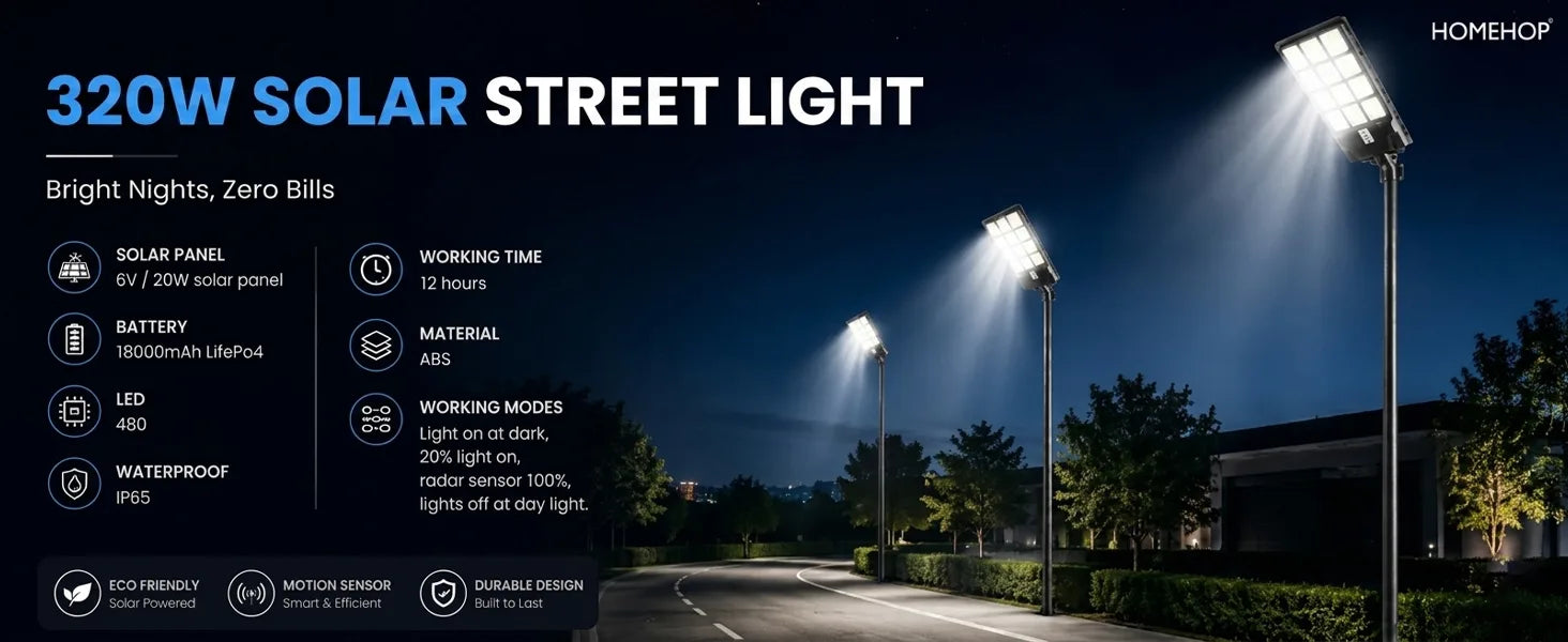 solar street light outdoor