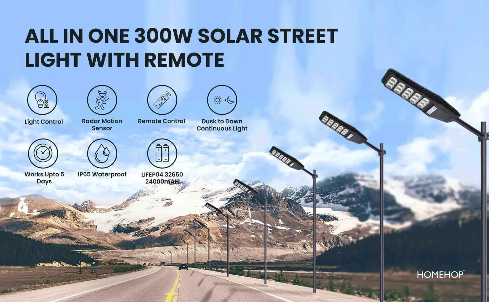 solar street lights outdoor