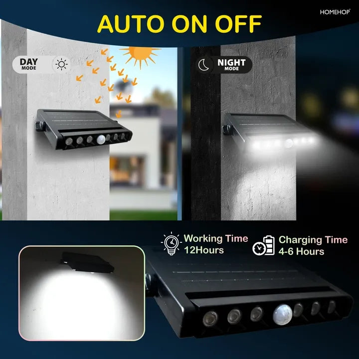 solar wall light with motion sensor