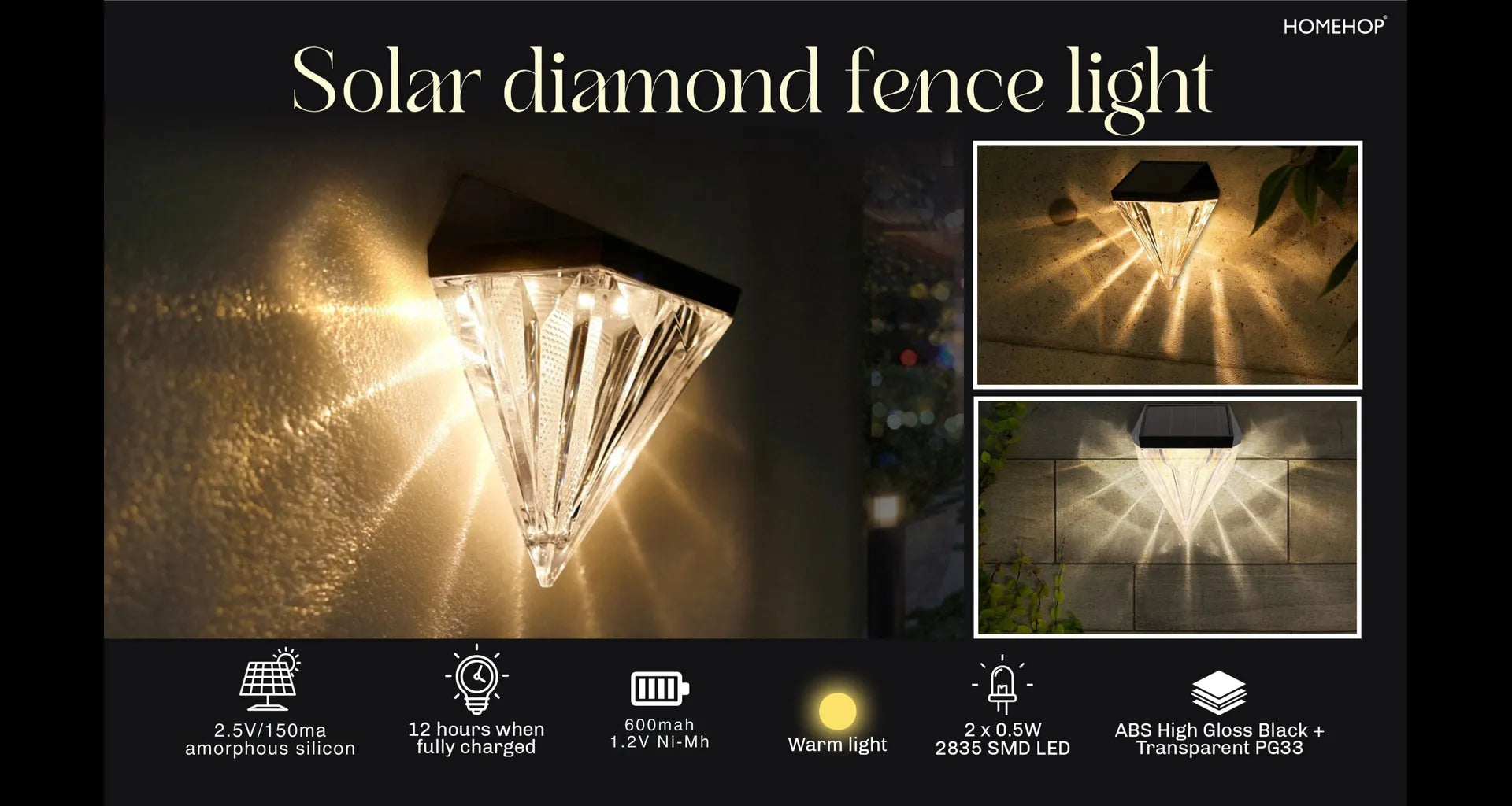solar wall lights outside