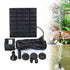 Solar Water Fountain with 8 Nozzles Decorative Water Pump for Garden, Bird Bath, Pool, Pond and Outdoor with Sponge Filter