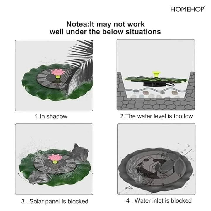 solar water fountain pump
