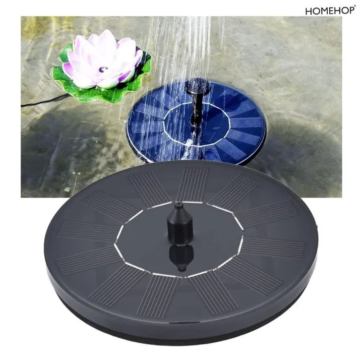 Solar Water Fountain with Automatic Portable Wireless Sprinkler Floating Pump for Outdoor Garden, Ponds, Home, and Patios (Renewed)