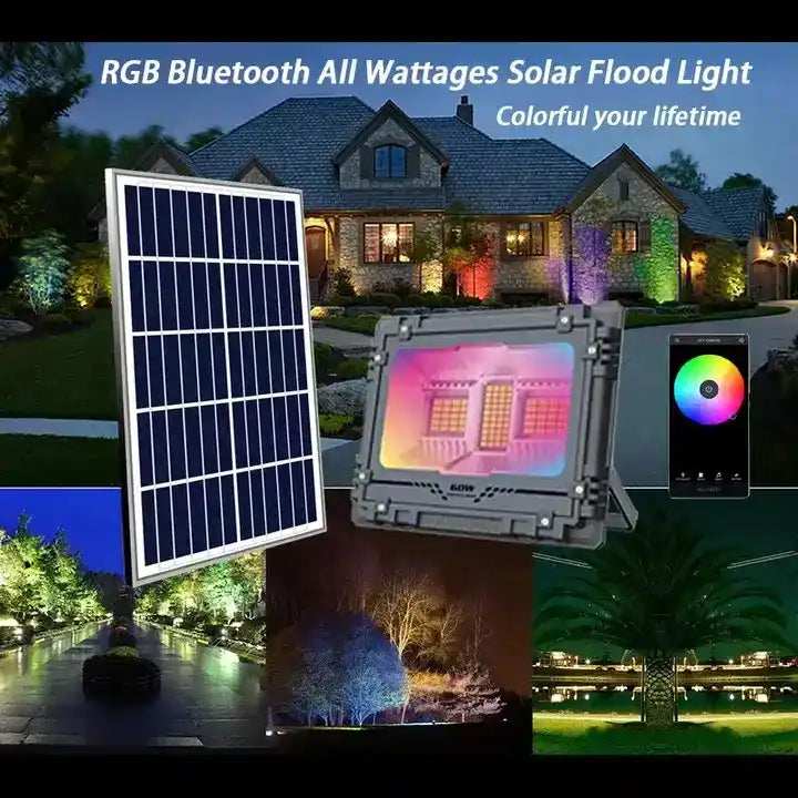 Solar LED Flood Lights – RGB, Power-Packed, and Stylish – HOMEHOP®
