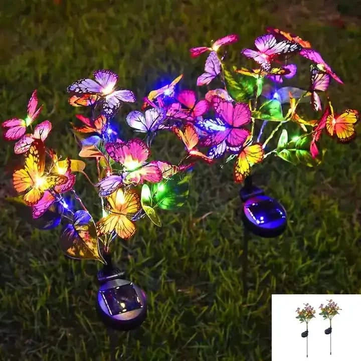 solar powered butterfly lights