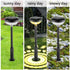 Solar Power Lights for Outside Decorative Garden Night Lights For Home, Pathways (Waterproof, Multicolor)(Renewed)