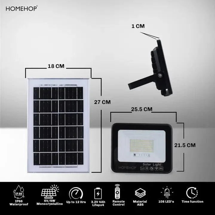 solar powered outdoor floodlight 