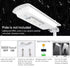 Solar Street Light Outdoor Waterproof Lamp For Home, Garden With Remote (White, 80W)