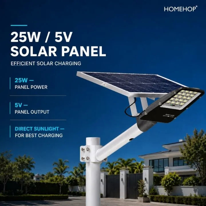 solar street light outdoor pathway