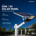 solar street light outdoor pathway