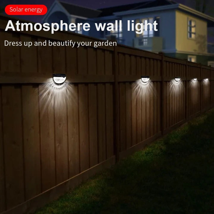 Solar LED Decoration Outdoor Wall Lights for Home and Garden (Refurbished)