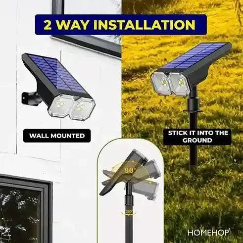 Solar Led SpotLights For Houses, Outdoor Landscape Decoration Light, Waterproof ( RGB )(Refurbished) - HOMEHOP®