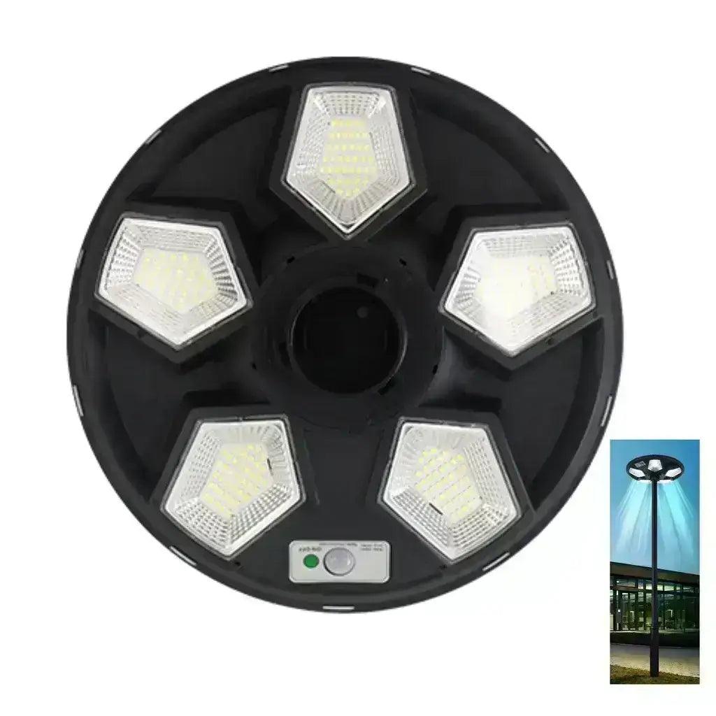 Street Lighting Solar UFO LED Lights System For Outdoor Garden With Motion Sensor & Remote Control (120W, Cool White) - HOMEHOP®