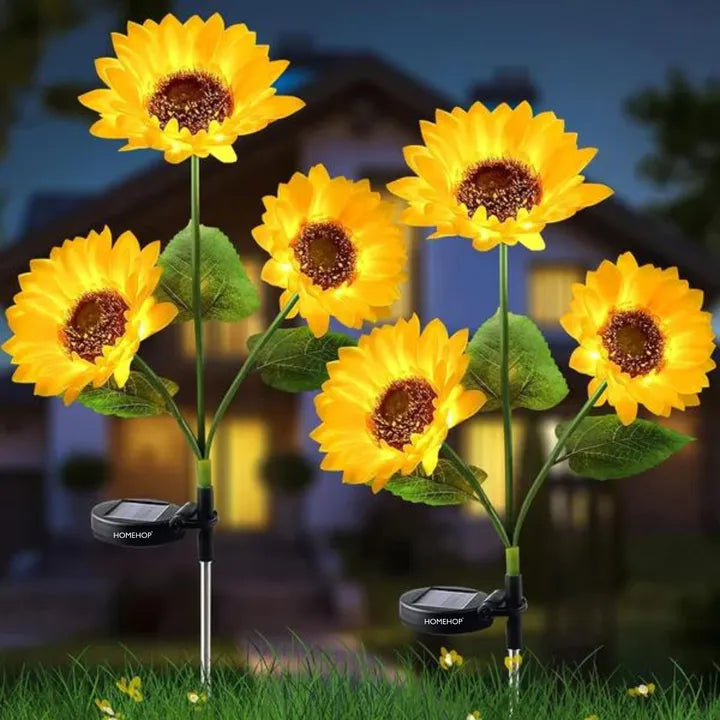 sunflower solar lights