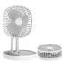 Rechargeable Small Mini Portable Foldable Table Fan with Ice Tray & 1200mAh Battery for Home, kitchen & Office Desk - HOMEHOP®