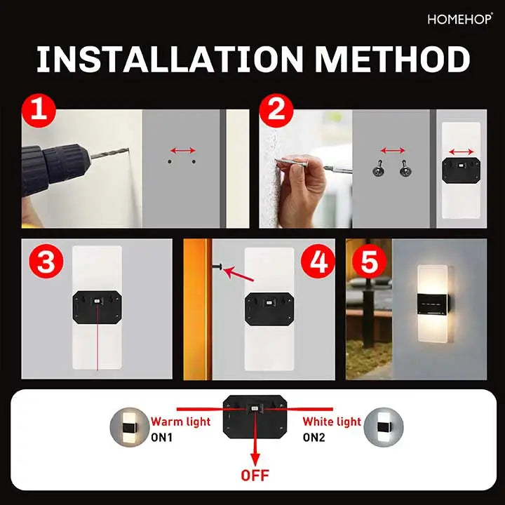 Solar Outdoor Lights Waterproof Automatic Wall Decor Lamp for Home Garden and Outdoor (Renewed)