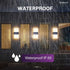 Solar Light Outdoor Waterproof Decorative Wall Lamp for Home Garden and Pathway (Renewed)