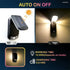 Solar Motion Sensor Wall Lamp Outdoor Waterproof Light for Garden and Home (Renewed)