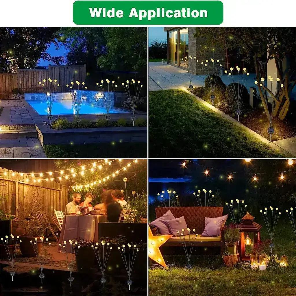 Solar Powered Garden Lights Outdoor Waterproof LED Firefly Lighting For Home, Yard - HOMEHOP®