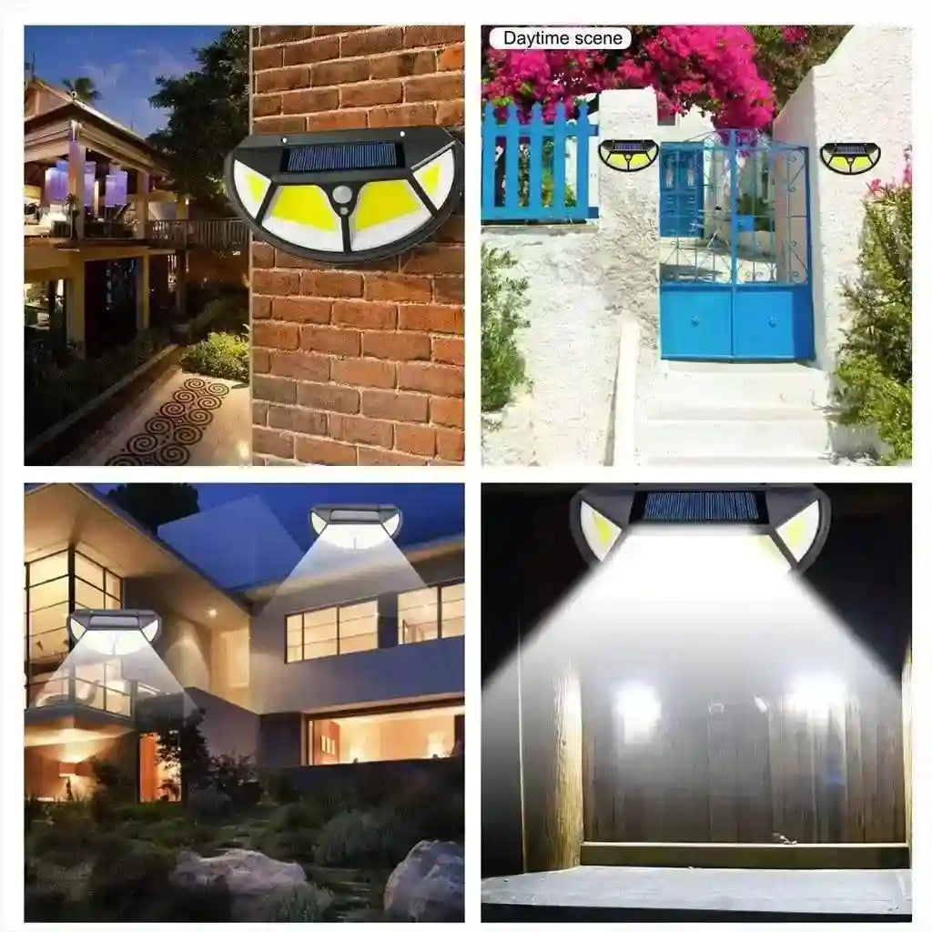 Solar LED Motion Sensor Light Outdoor Waterproof Wireless Wall Lamp for Home, Driveways, Front Porch