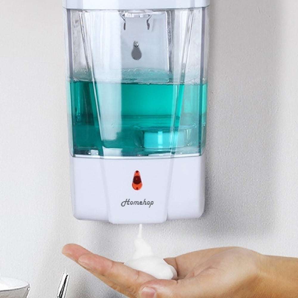automatic sanitizer dispenser multi purpose can use for liquid soap and shampoo