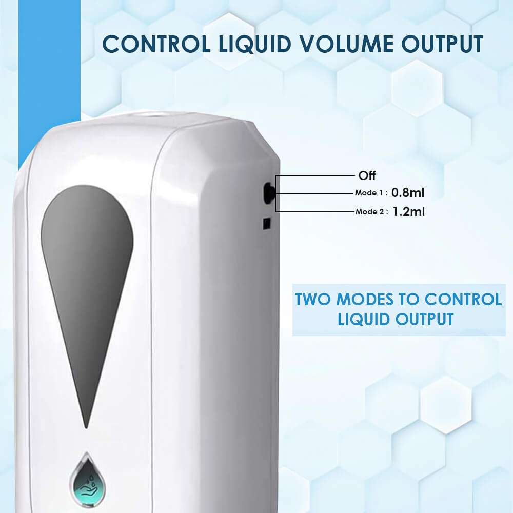 automatic sanitizer dispenser two modes of liquid control