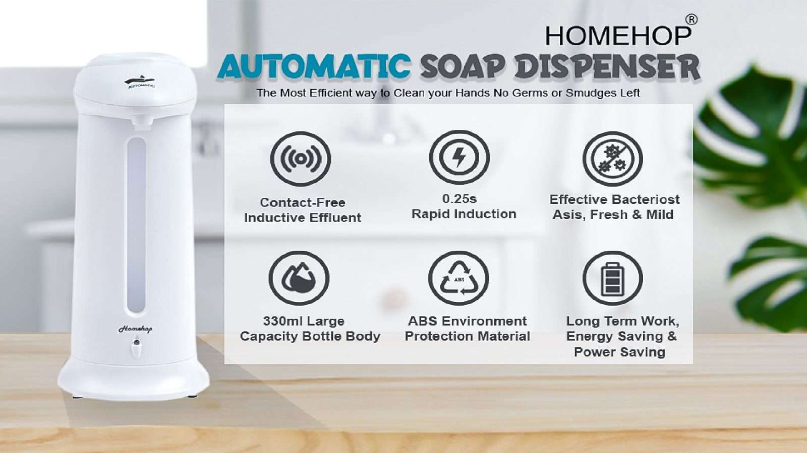 Homehop automatic soap dispenser