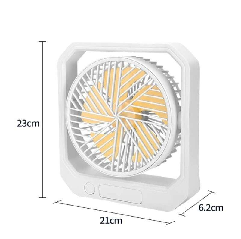 rechargeable small mini table fan dimension