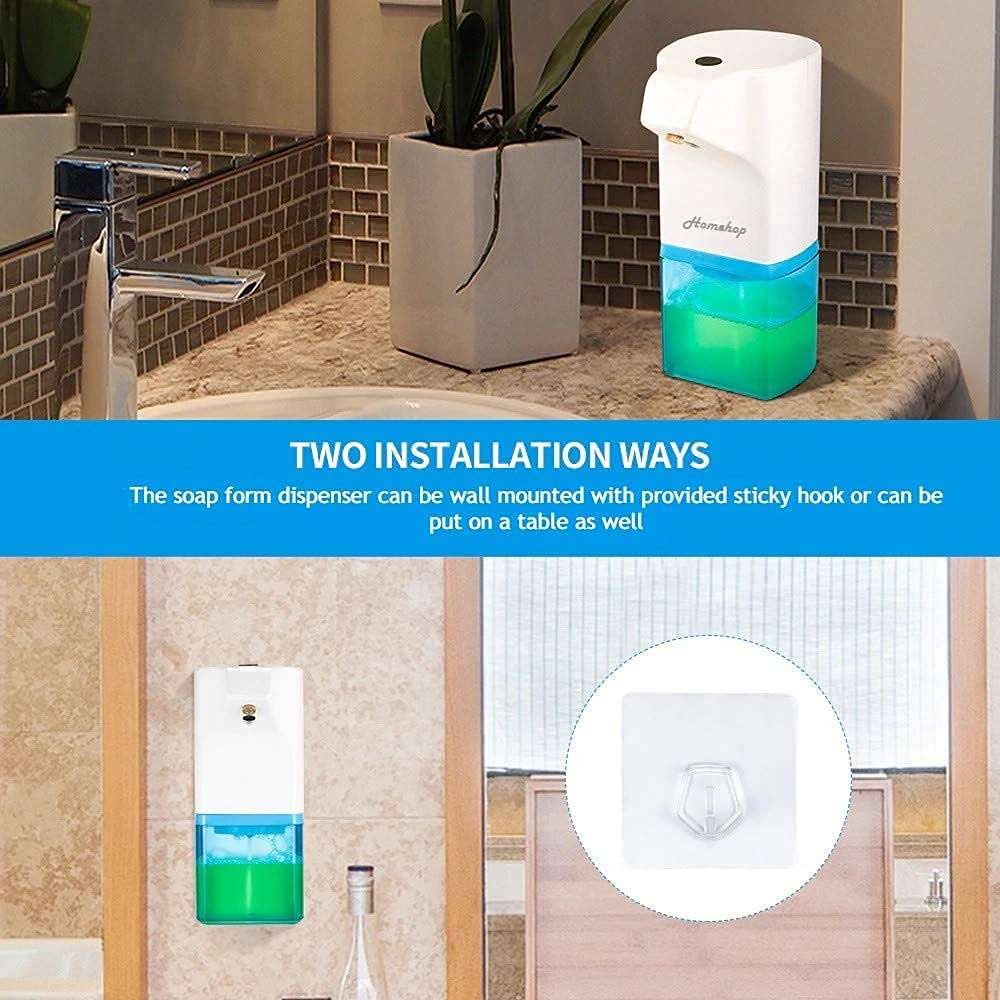 two ways installation of automatic sanitizer dispenser