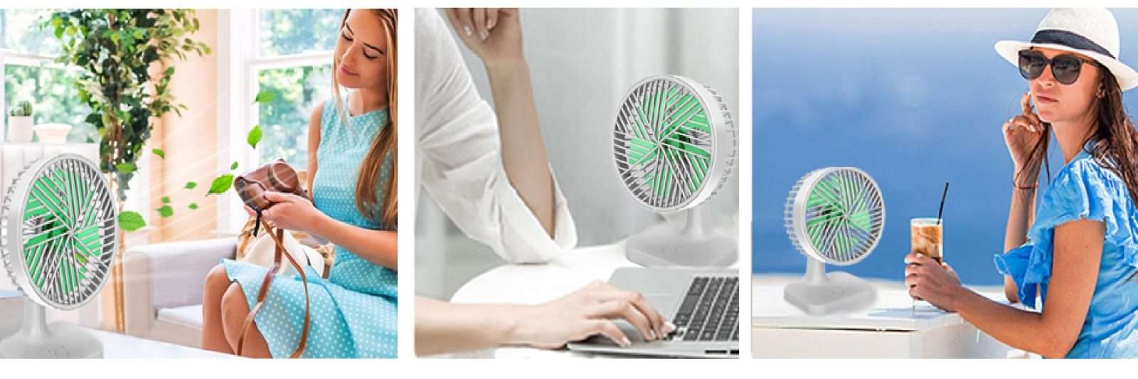 rechargeable mini table fan convenient for use