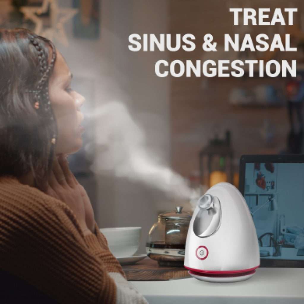 steam inhaler machine treat sinus and nasal congestion
