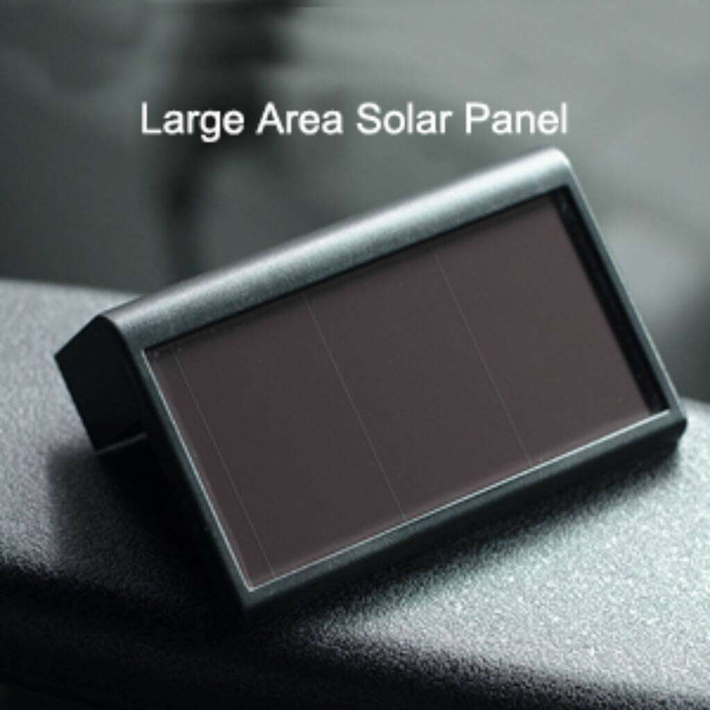 solar led step light with large area solar panel