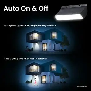 solar sensor wall light ,auto on & off