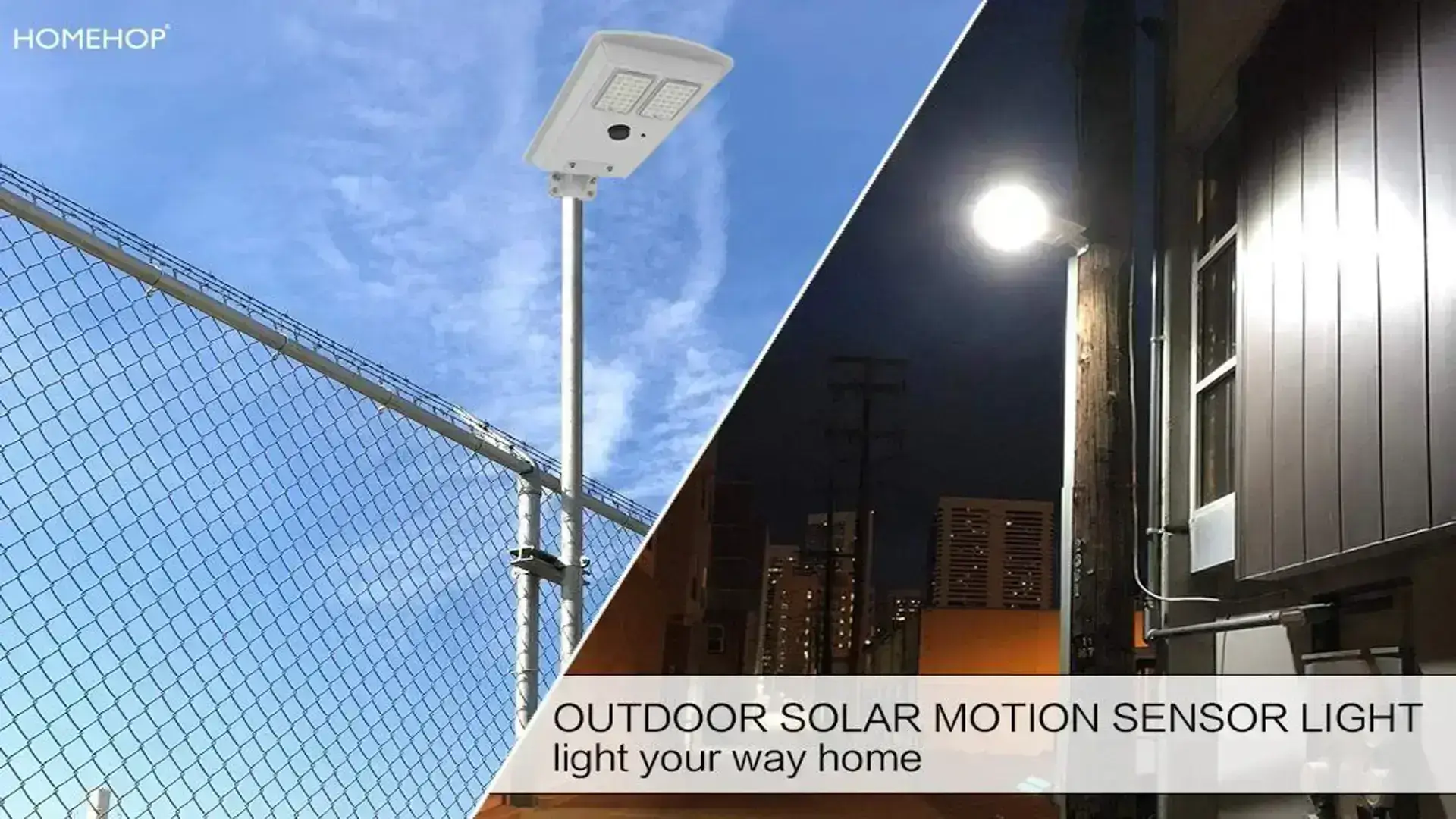 outdoor solar street light with motion sensor