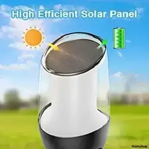 solar flame lights with high efficient solar panel