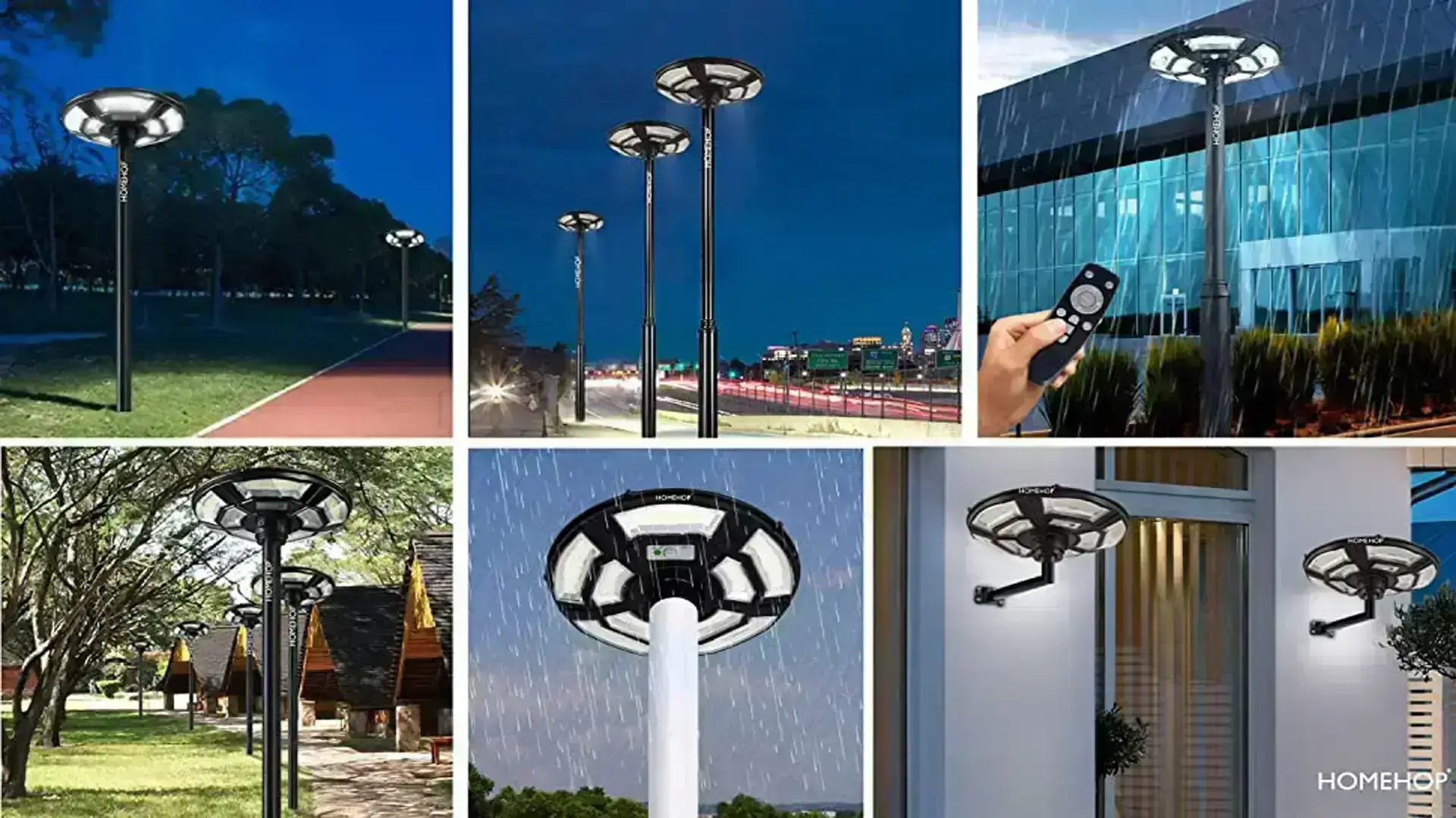 applications of solar ufo street light outdoor garden