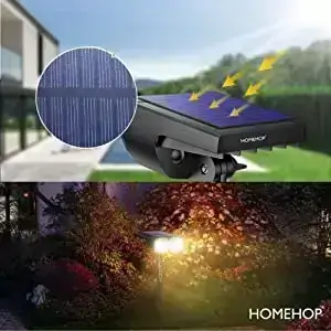 led focus lights with high efficiency solar panel