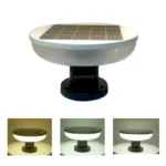 solar round gate lights for main entrance