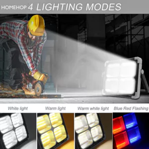 solar portable light colour modes