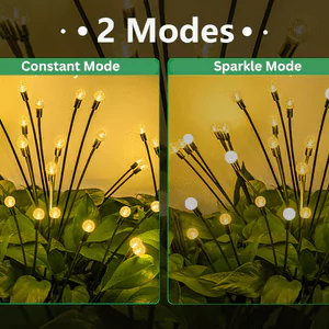 solar firefly garden lights 2 modes