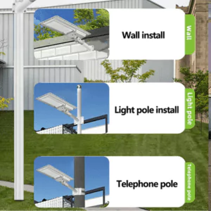 solar 100w led street light installation methods