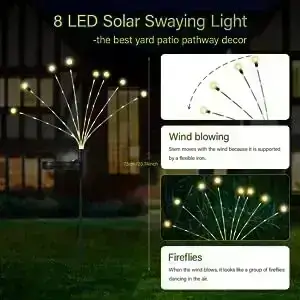 solar fairy lights for outside soft and flexible