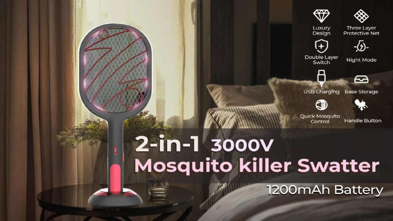 mosquito racket rechargeable hit bat